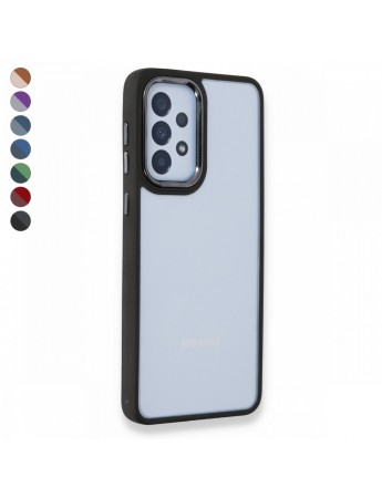 Samsung Galaxy A73 5G Kılıf Luna Lens Kamera Çerçeveli Silikon Kapak
