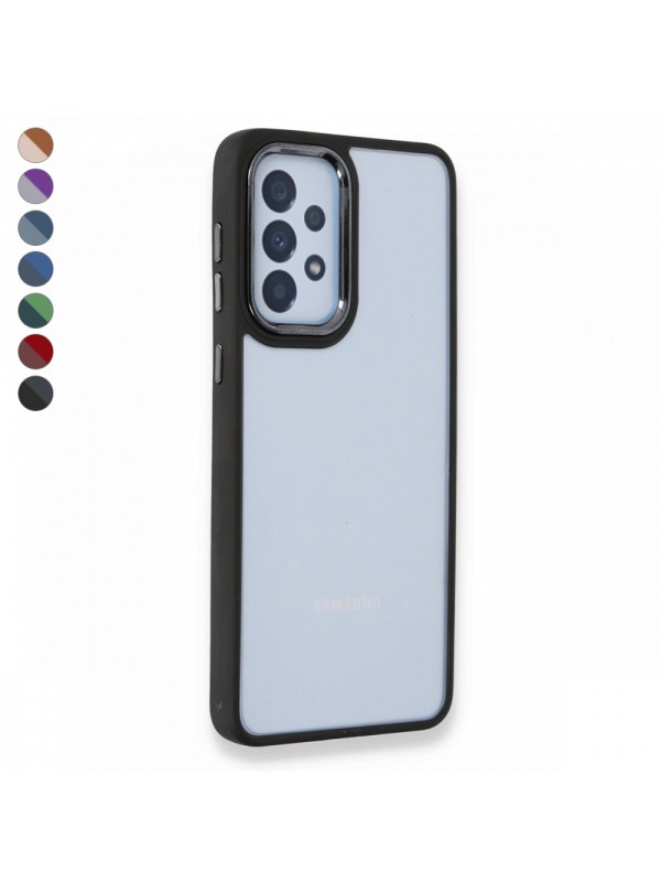 Samsung Galaxy A73 5G Kılıf Luna Lens Kamera Çerçeveli Silikon Kap…