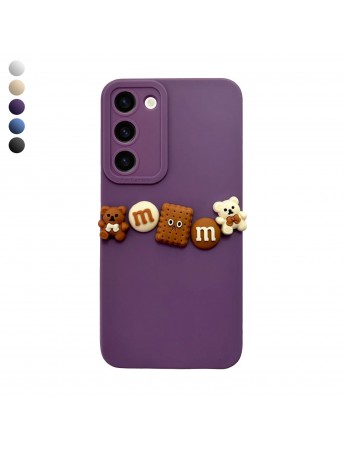 Samsung Galaxy S23 Plus Kılıf 3D M Bear Kamera Korumalı Silikon Kapak