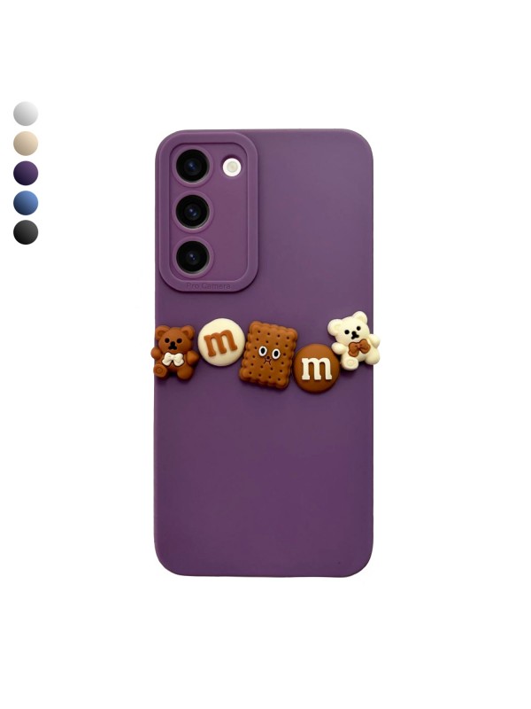 Samsung Galaxy S23 Plus Kılıf 3D M Bear Kamera Korumalı Siliko…
