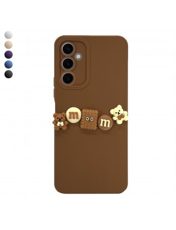 Samsung Galaxy S24 Plus Kılıf 3D M Bear Kamera Korumalı Silikon Kapak