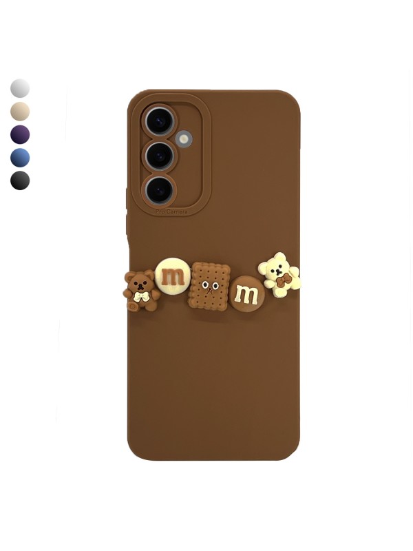 Samsung Galaxy S24 Plus Kılıf 3D M Bear Kamera Korumalı Siliko…