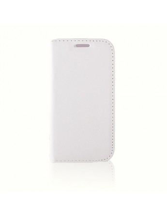 Samsung Galaxy S4 Mini (I9190) Dikişli ve Gizli Mıknatıslı Tiger Kılıf Beyaz