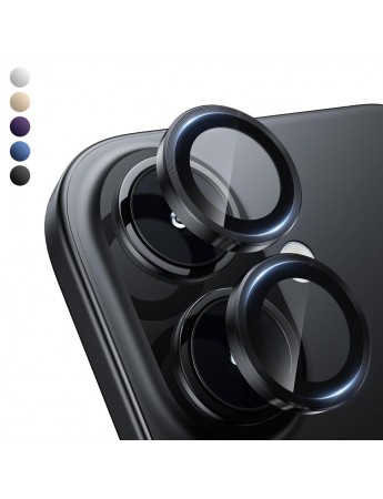 Shaza iPhone 16 / iPhone 16 Plus Safir Kamera Lens Koruyucu 3lü Set