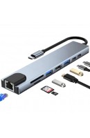 Shaza SF6001 8in1 4K HDTV PD Type-C HUB Çoklayıcı