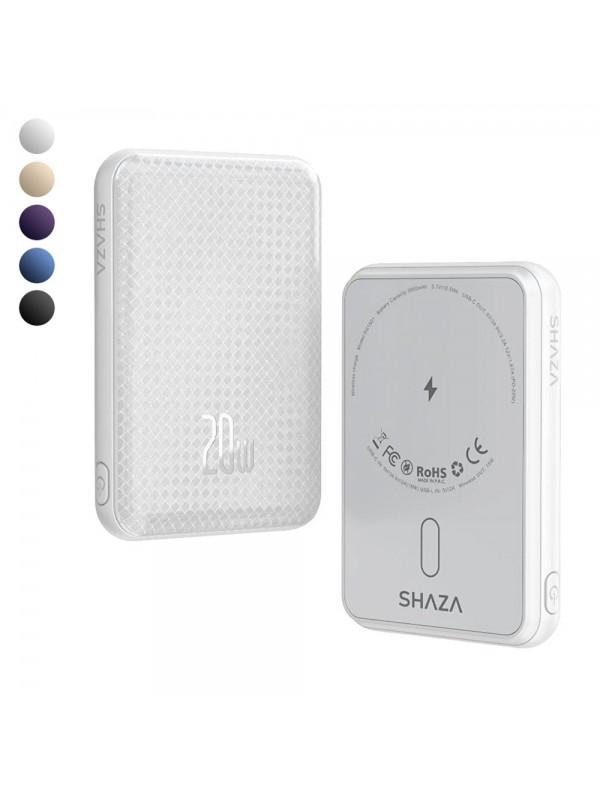 Shaza SG1501 Magnetic 5000 mAh Kablosuz Wireless Powerbank…