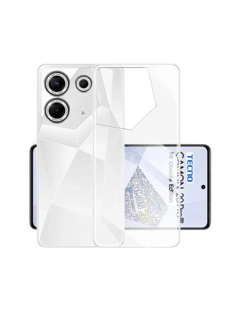 Tecno Camon 20 Pro Kılıf Silikon Şeffaf Arka Kapak