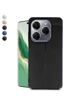Tecno Spark 20 Pro Kılıf Auto Focus Deri Desen Silikon Arka Kapak