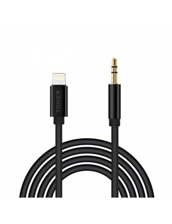 Tonex AX-02 Lightning to 3.5mm Audio AUX Ses Kablosu Siyah