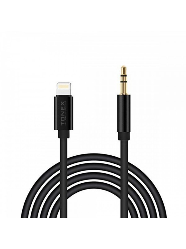Tonex AX-02 Lightning to 3.5mm Audio AUX Ses Kablosu Siyah…