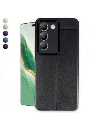 Vivo V30 Lite 4G Kılıf Auto Focus Deri Desen Silikon Arka Kapak