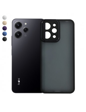 Xiaomi Redmi 12 Kılıf Freya Lazer Lens Kamera Çerçeveli Silikon Kapak