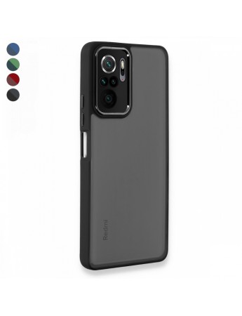 Xiaomi Redmi Note 10 / 10s Kılıf Freya Lazer Lens Kamera Çerçeveli Silikon Kapak