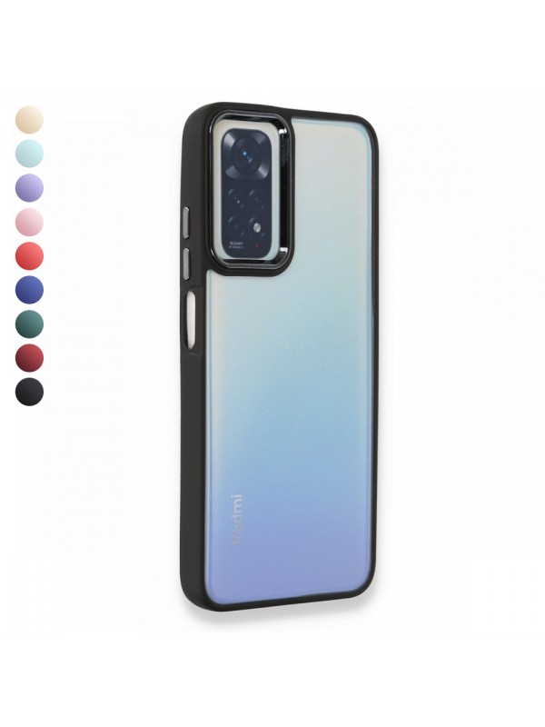 Xiaomi Redmi Note 11 / 11S Kılıf Luna Lens Kamera Çerçeveli Siliko…