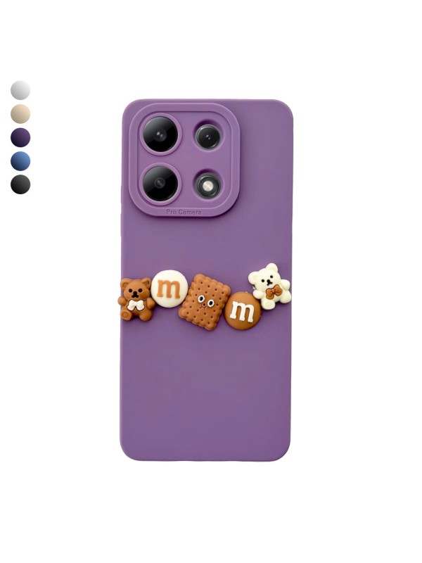 Xiaomi Redmi Note 13 4G Kılıf 3D M Bear Kamera Korumalı Siliko…