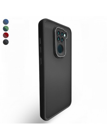 Xiaomi Redmi Note 9 Kılıf Freya Lazer Lens Kamera Çerçeveli Silikon Kapak